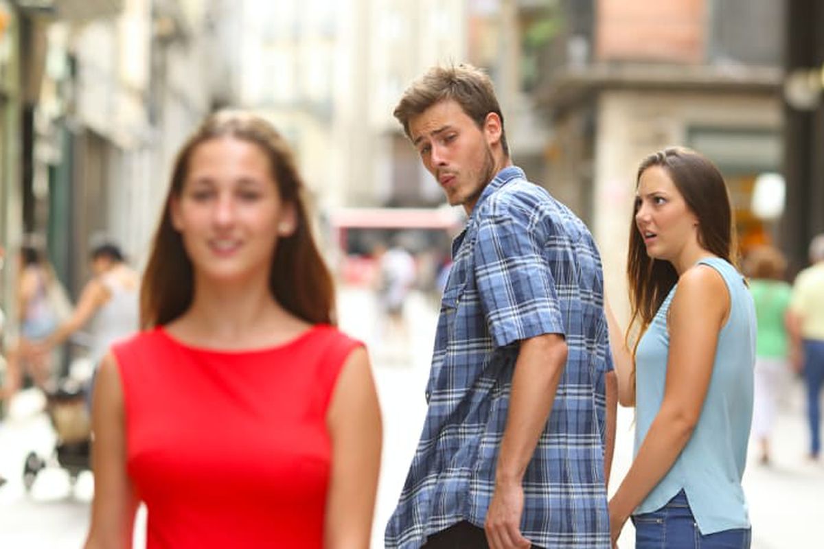 Distracted Boyfriend meme about Tiny Organics